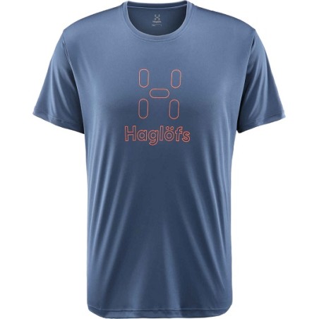 GLEE TEE - TARN BLUE/CAYENNE