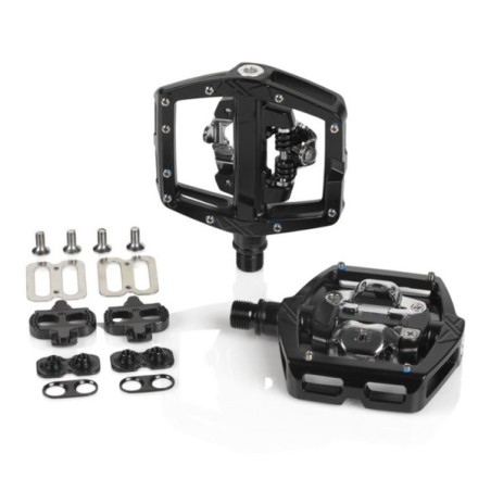 XLC Pedali con sistema PD-S24 nero unilaterale sgancio rapido